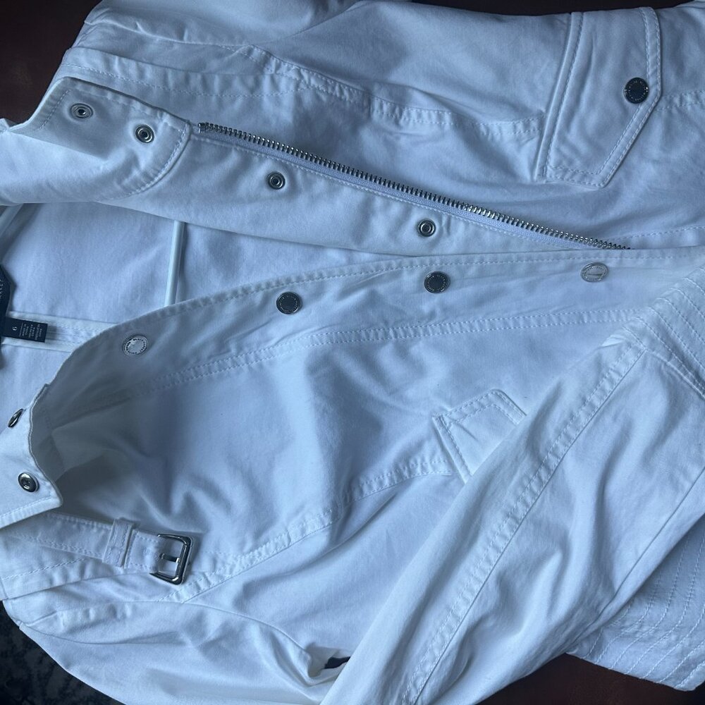 White House Black Market Spring White Jacket